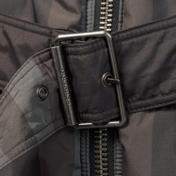 Burberry Brit Grey-Check Reversible Belted Goose Down Puffer Jacket - Picture 14 of 16